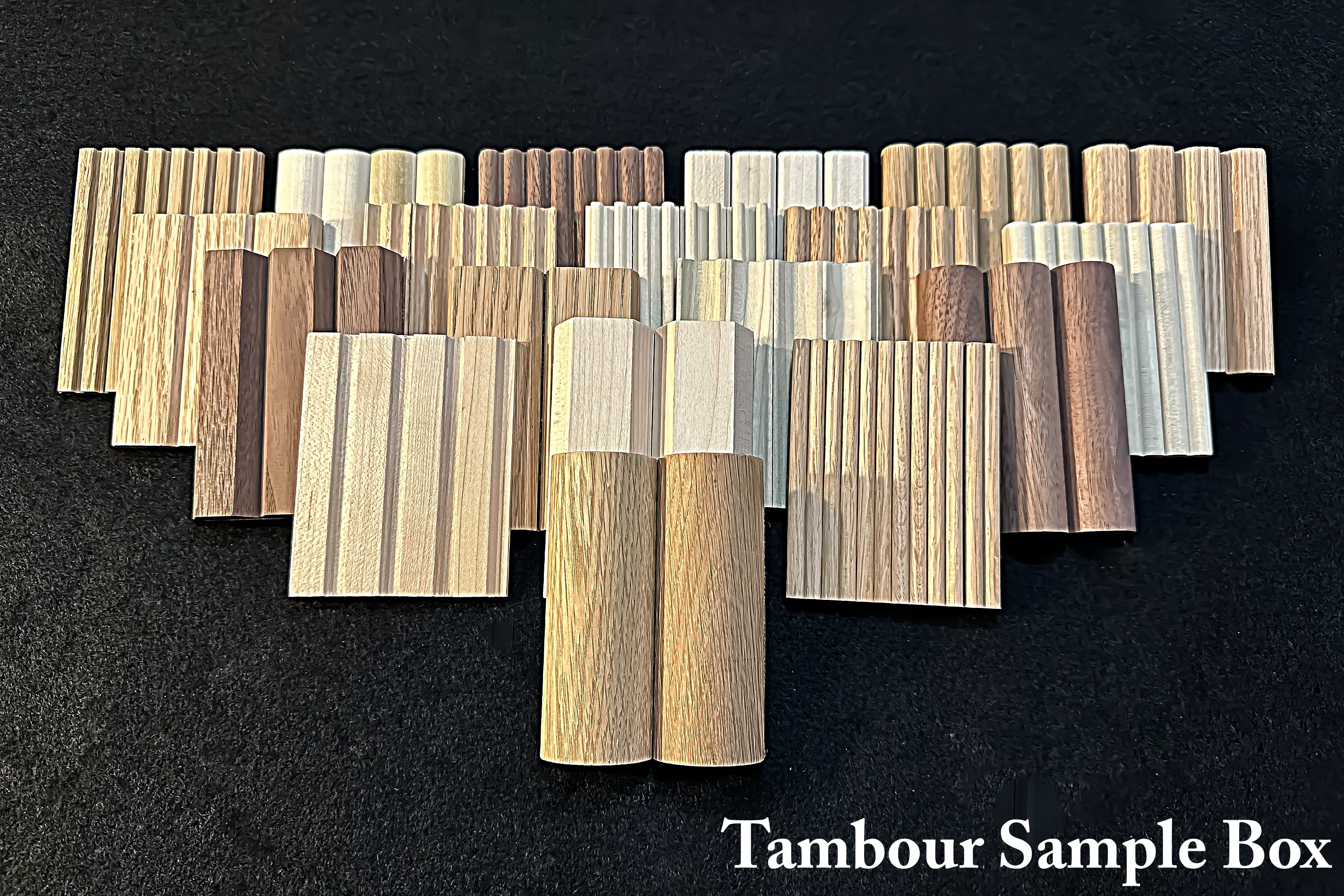 1/4" Double Cove-Cut Flexible Tambour