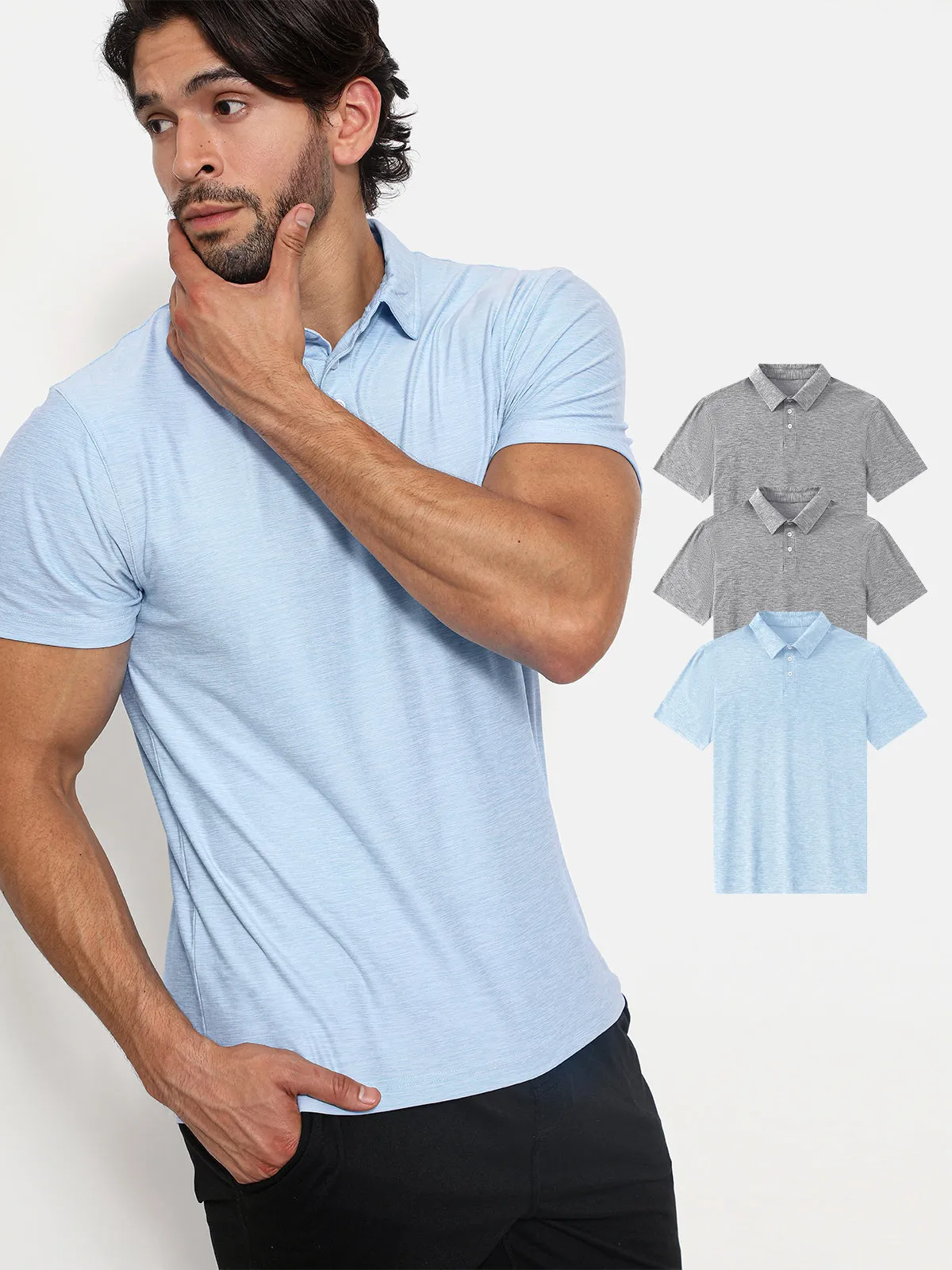 3-Pack Softest Performance Active Polo