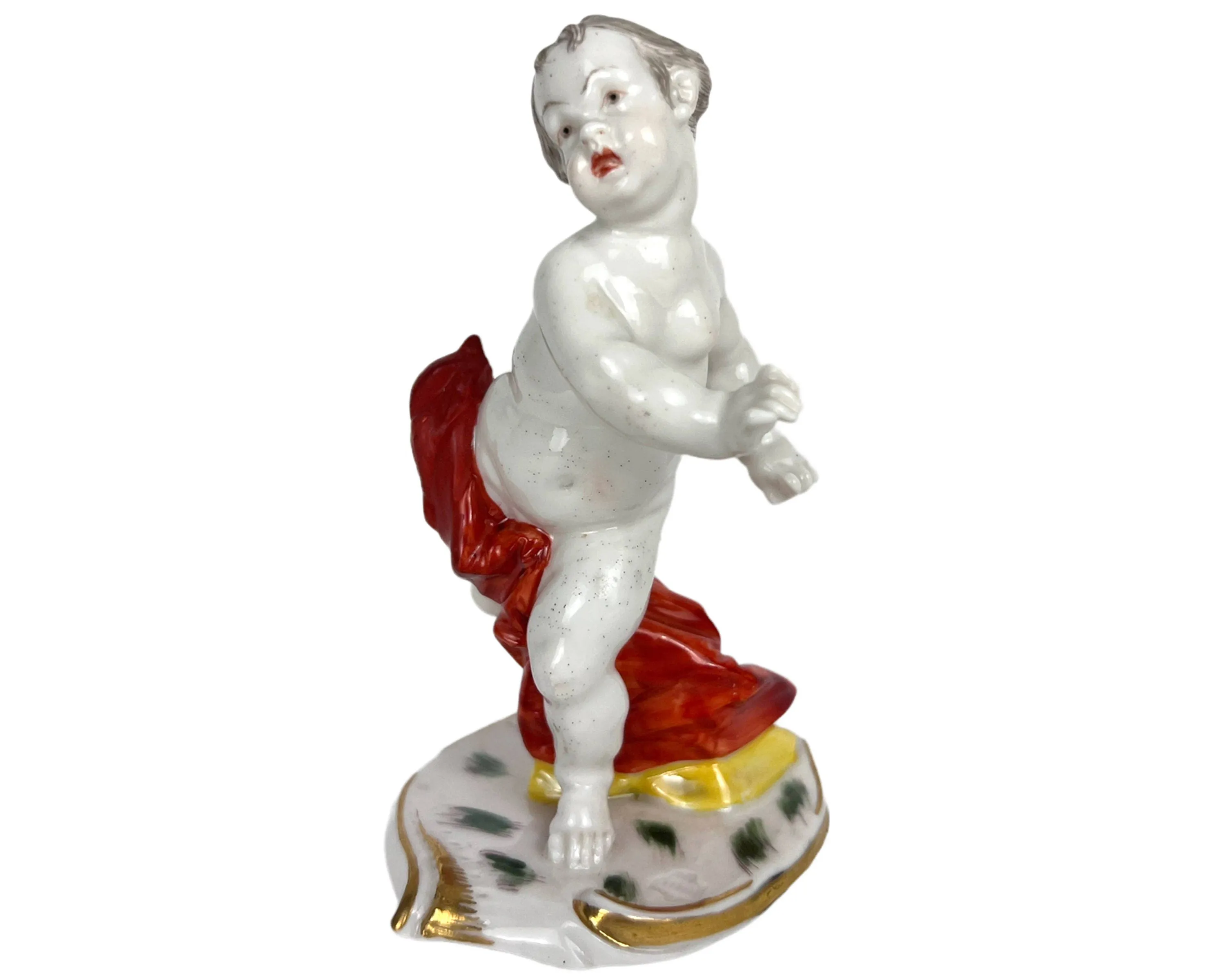 Antique Nymphenburg Porcelain Putto Figurine Franz Anton Bustelli 18th c