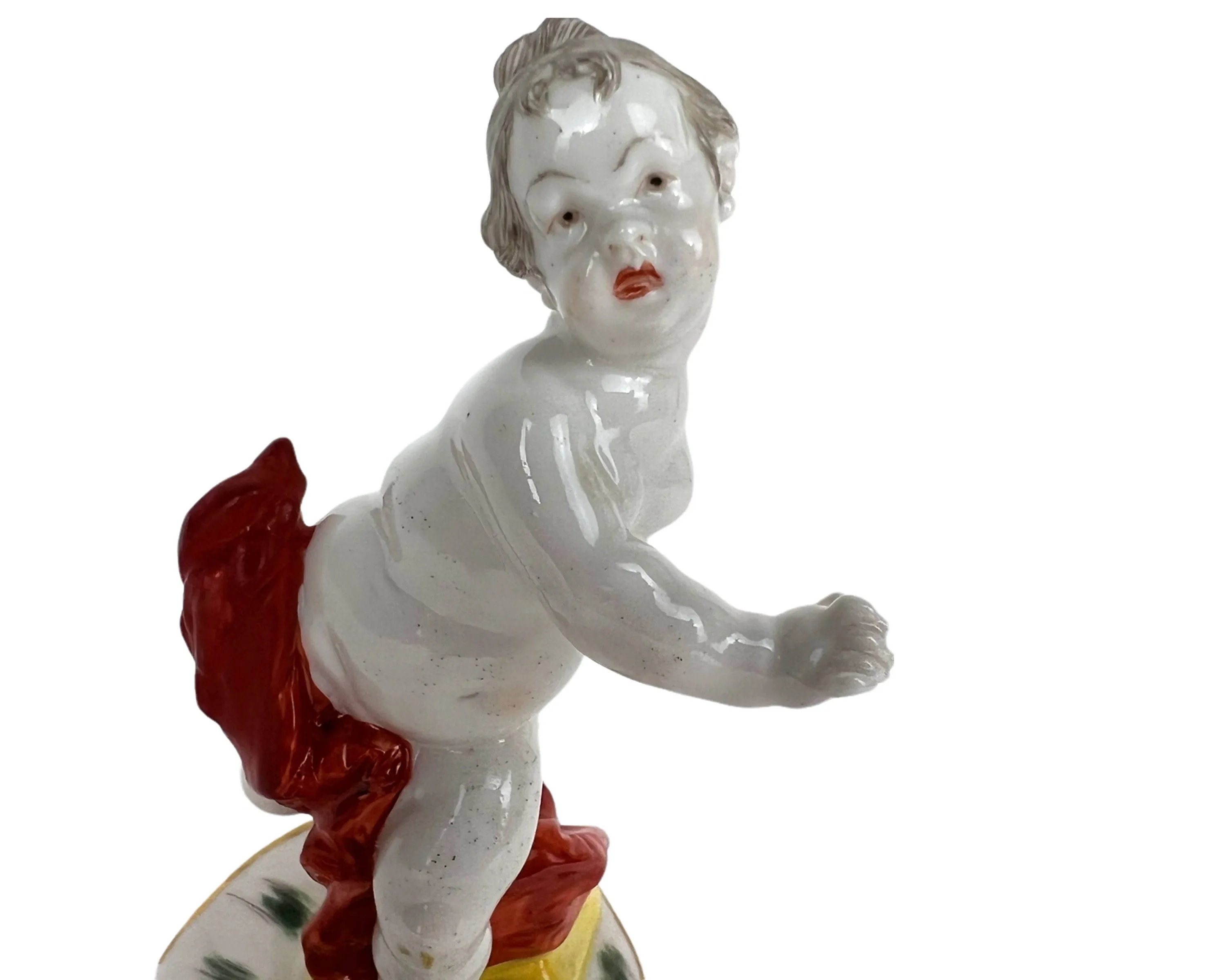 Antique Nymphenburg Porcelain Putto Figurine Franz Anton Bustelli 18th c