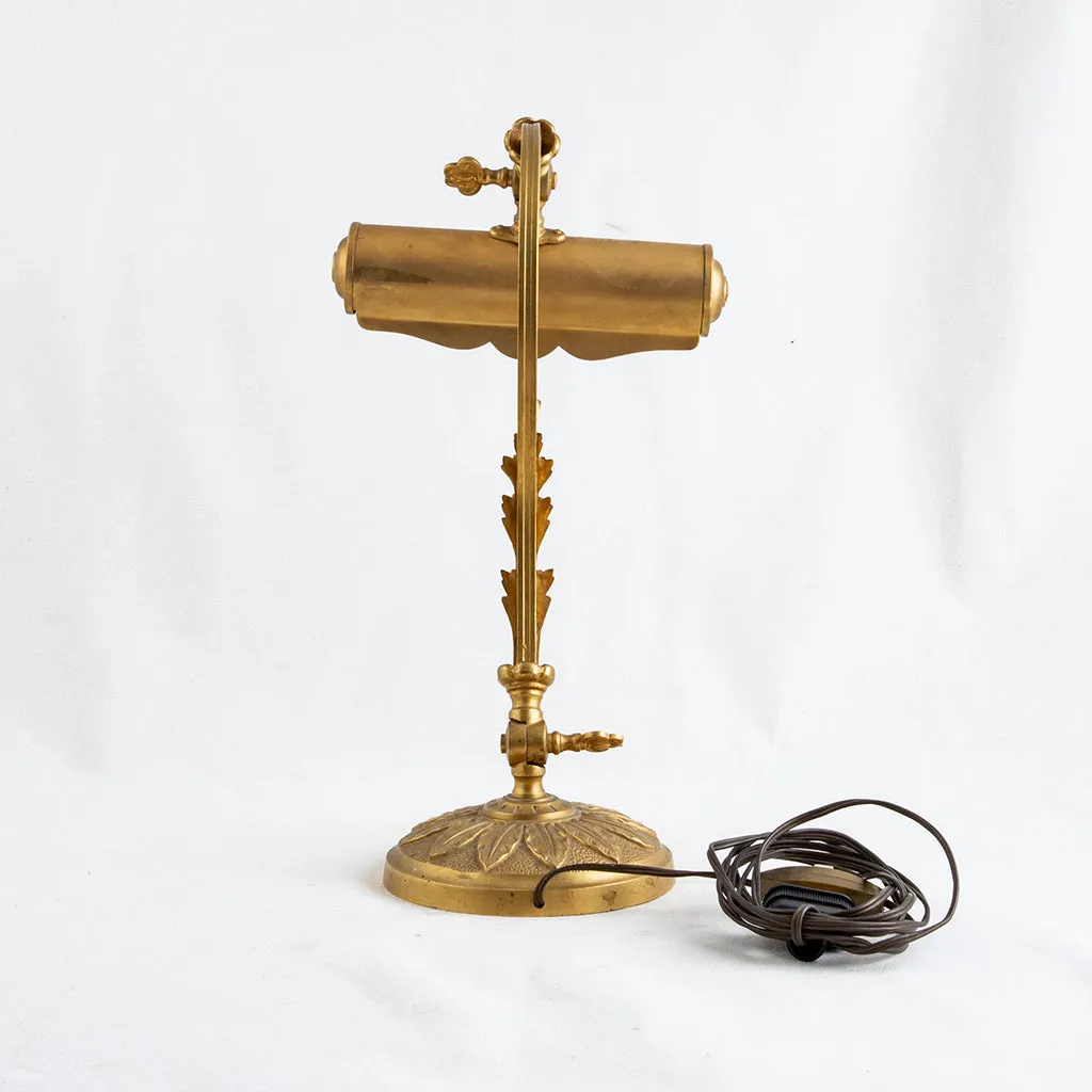 Art Nouveau Brass Lamp