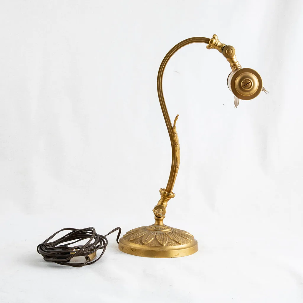 Art Nouveau Brass Lamp