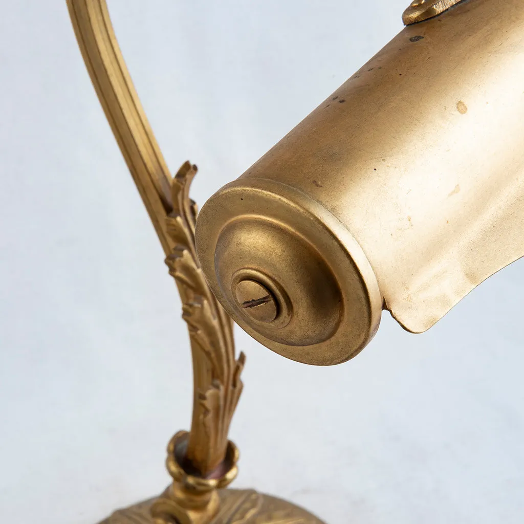 Art Nouveau Brass Lamp