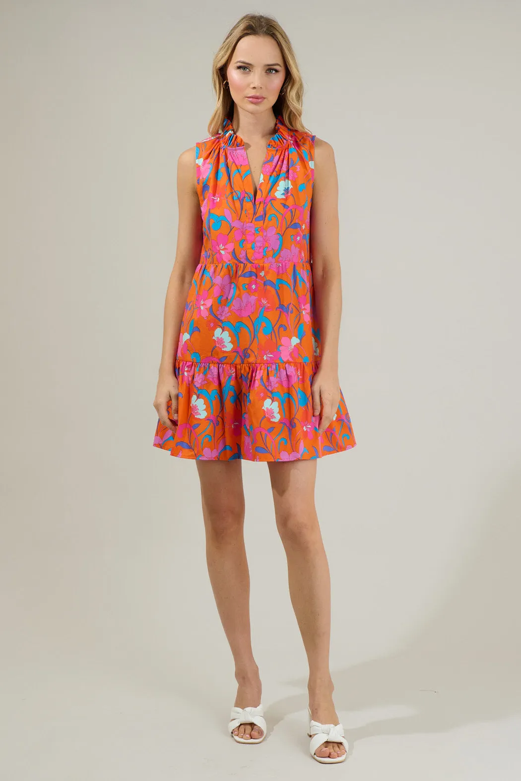 Baila Floral Gemmely Shift Mini Dress