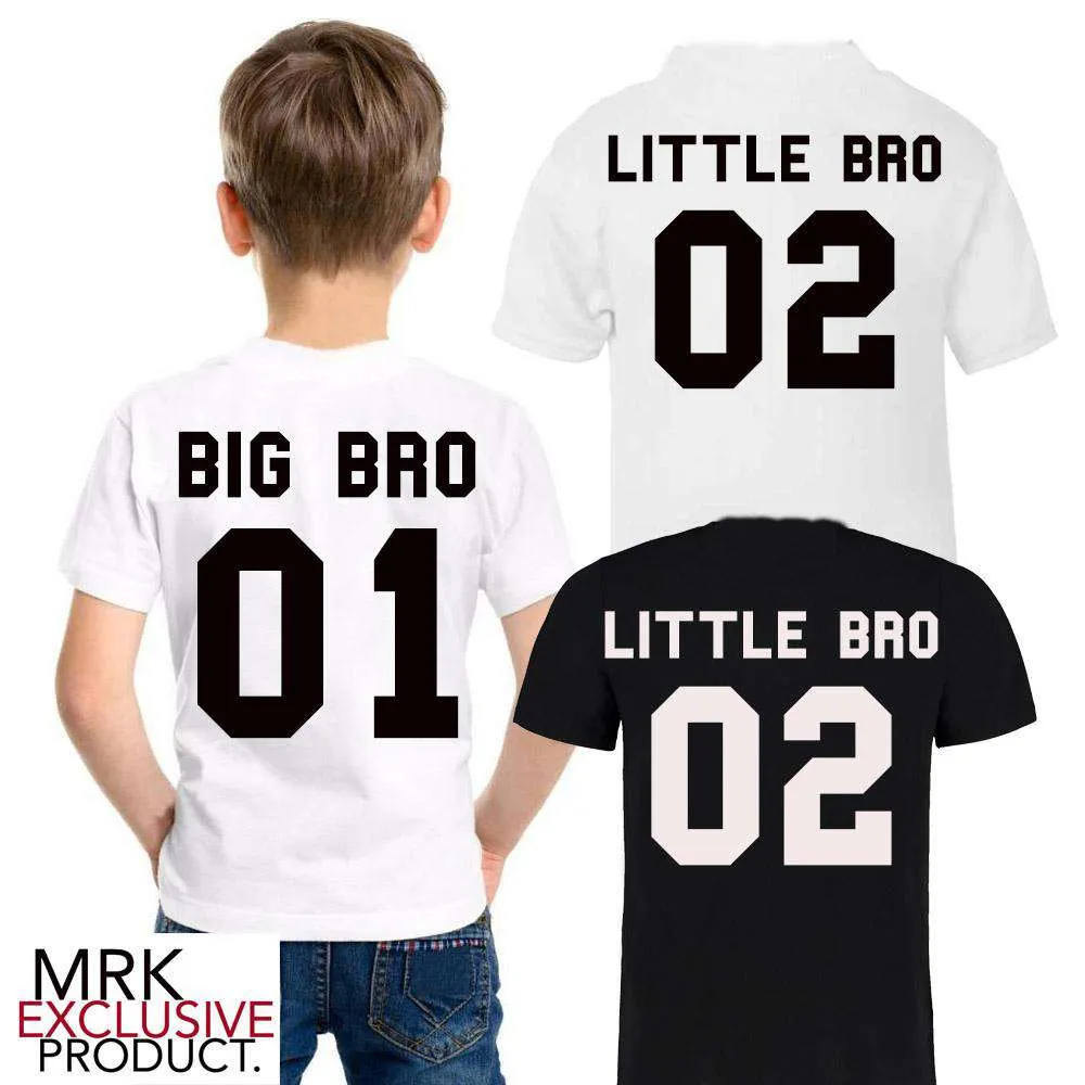 Big Bro/Little Bro Collegiate 01/02 Matching Tees (0-14 Years) (MRK X)