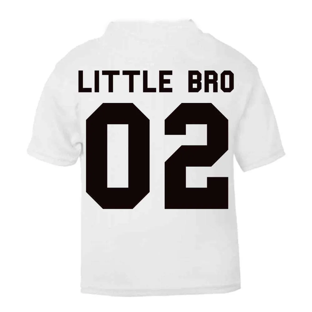 Big Bro/Little Bro Collegiate 01/02 Matching Tees (0-14 Years) (MRK X)