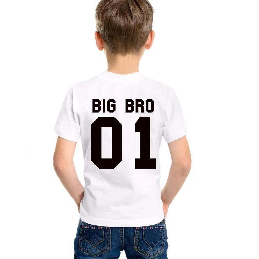 Big Bro/Little Bro Collegiate 01/02 Matching Tees (0-14 Years) (MRK X)