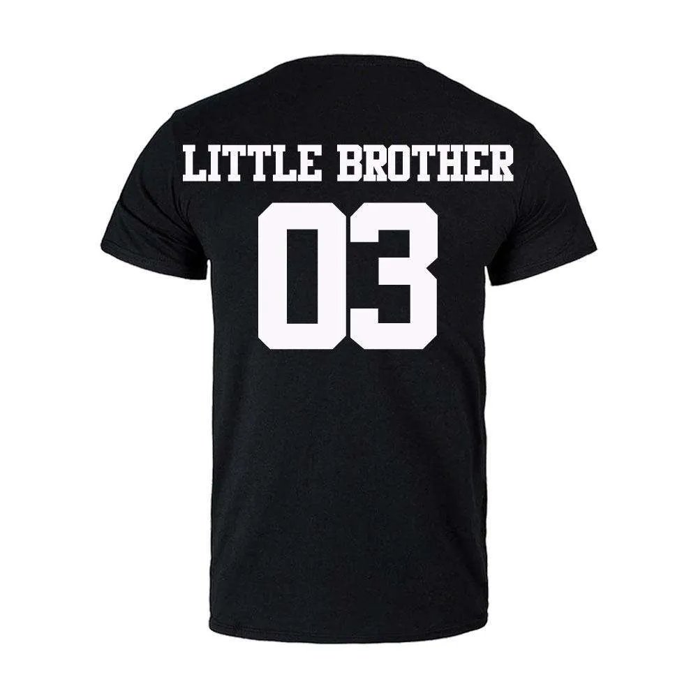 Big Brother/Middle Brother/Little Brother Black Matching Tees (MRK X)