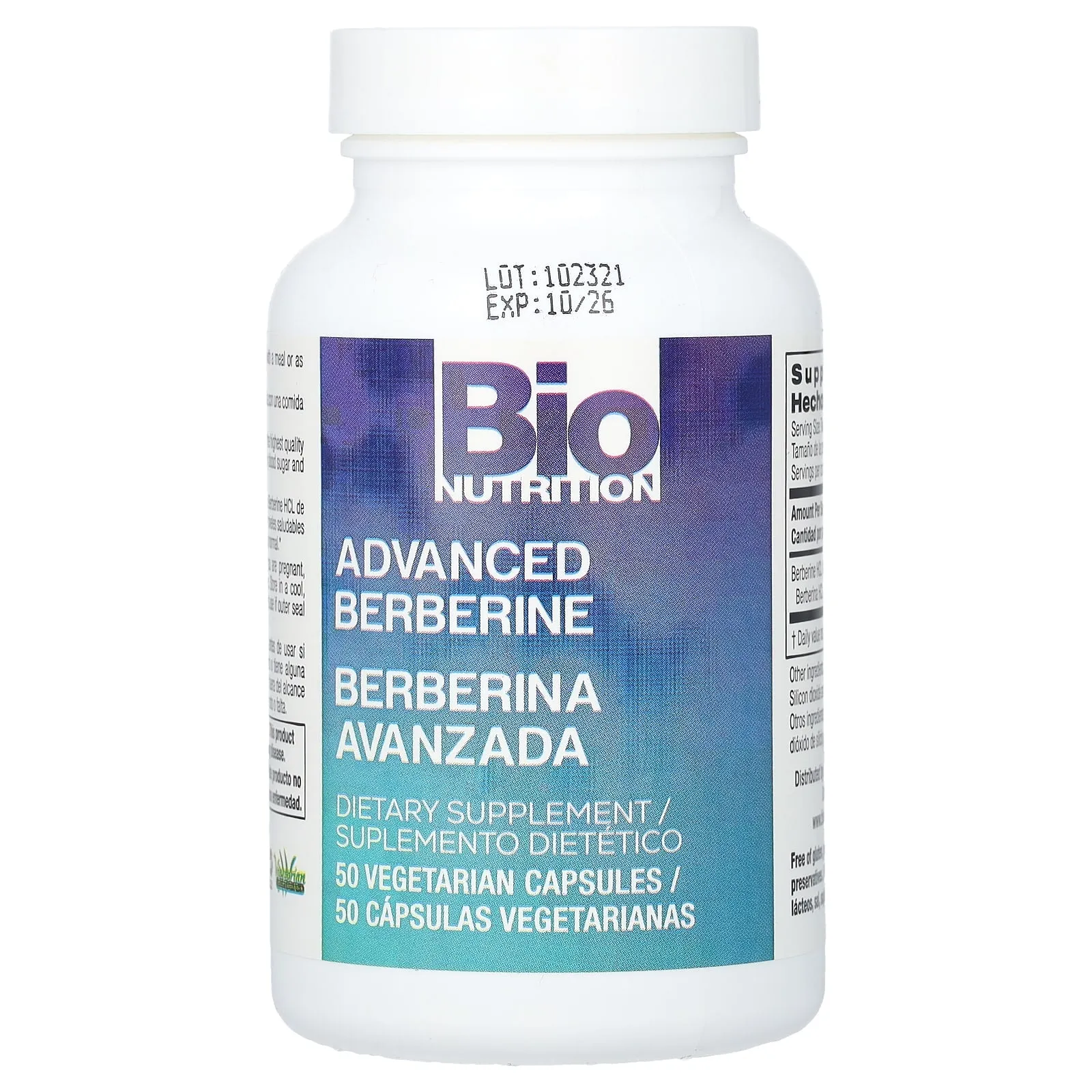 Bio Nutrition, Advanced Berberine, 50 Capsules