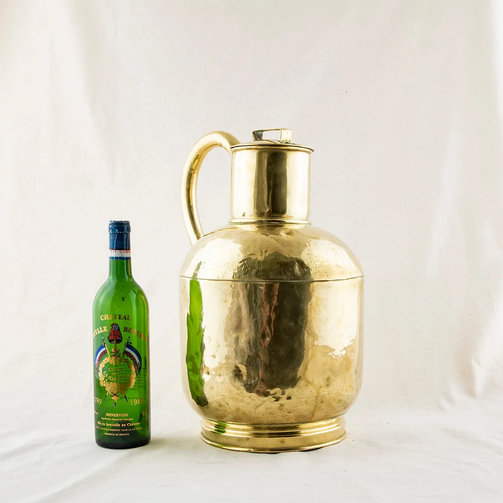 Brass Milk Can With Lid