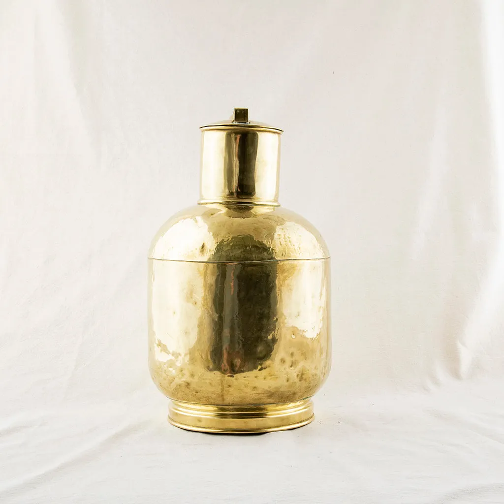 Brass Milk Can With Lid