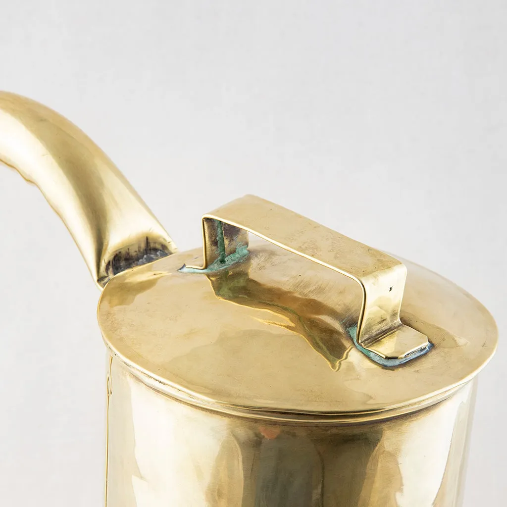 Brass Milk Can With Lid