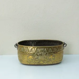 Brass Repousse Pot