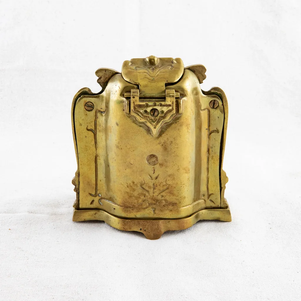 Bronze Stove Inkwell