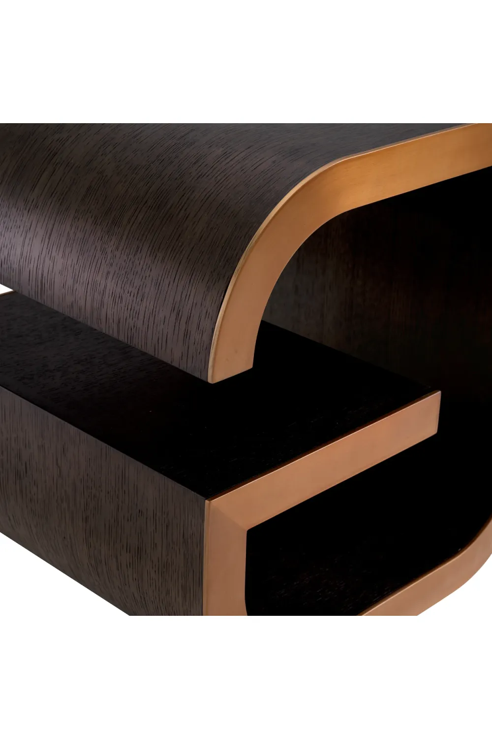 Brown Oak Modern Side Table | Eichholtz Galan