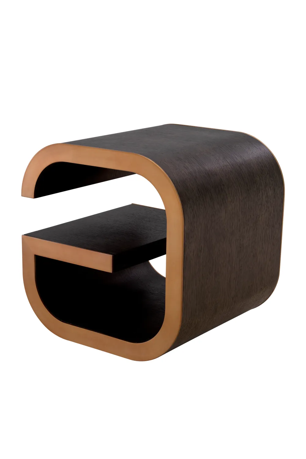 Brown Oak Modern Side Table | Eichholtz Galan