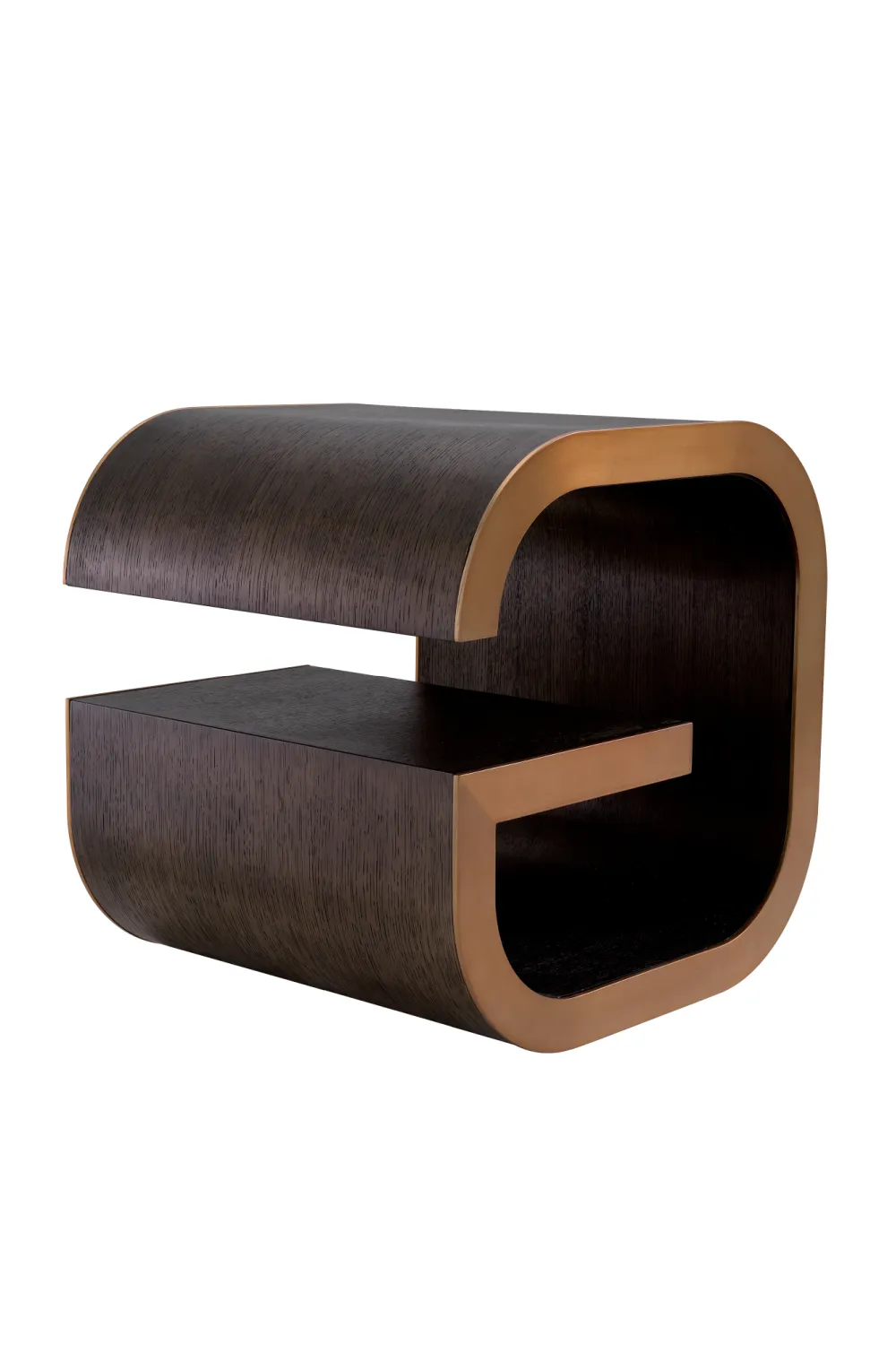 Brown Oak Modern Side Table | Eichholtz Galan