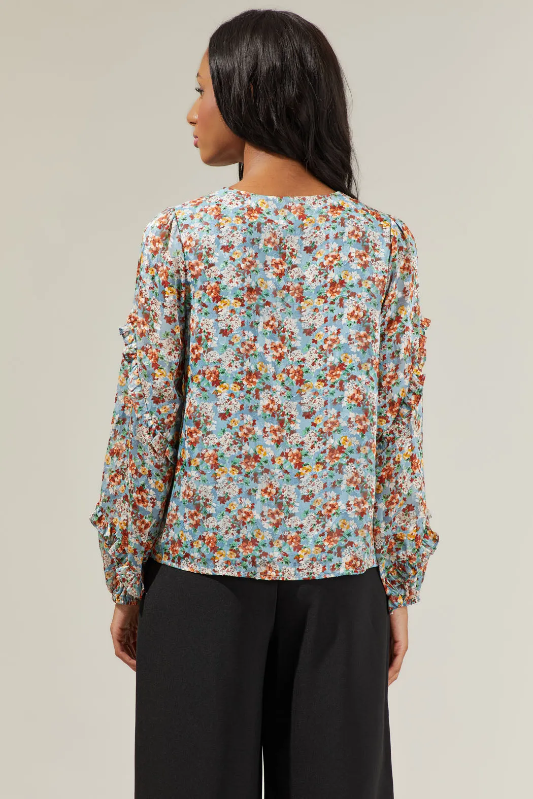 Cindy Floral Long Sleeve Blouse