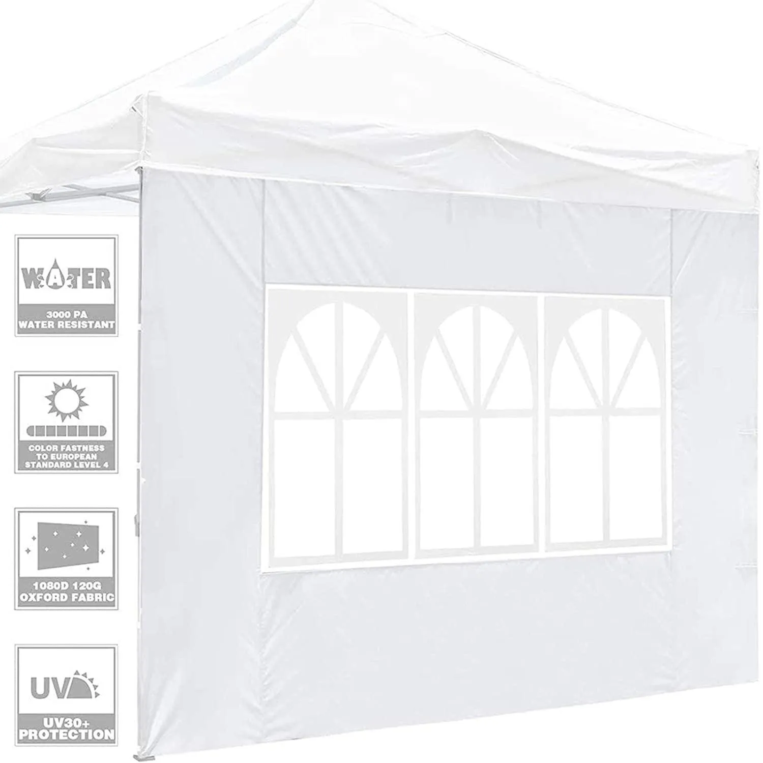 COBIZI Pop Up Canopy Sidewall Instant Canopy Wall 10'X10' with Window