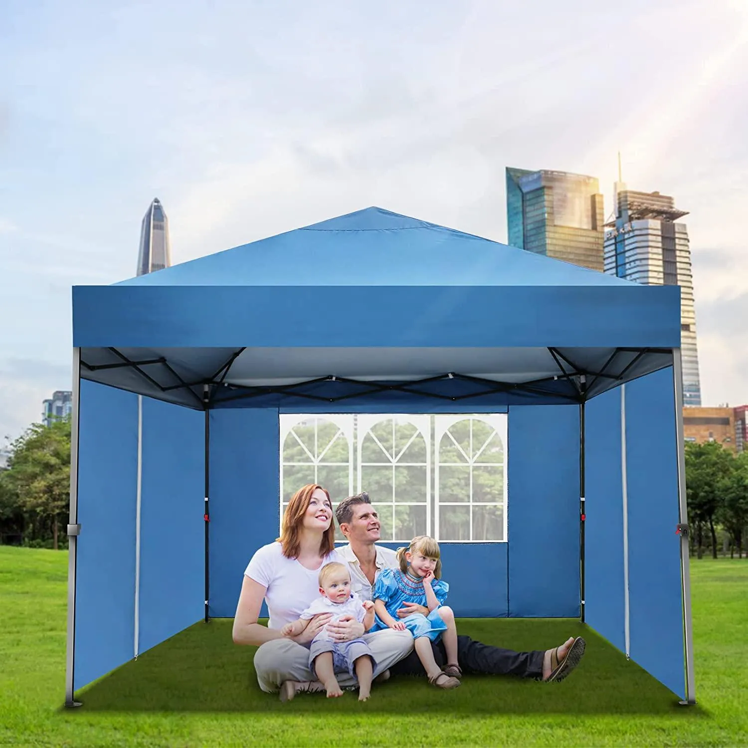 COBIZI Pop Up Canopy Sidewall Instant Canopy Wall 10'X10' with Window