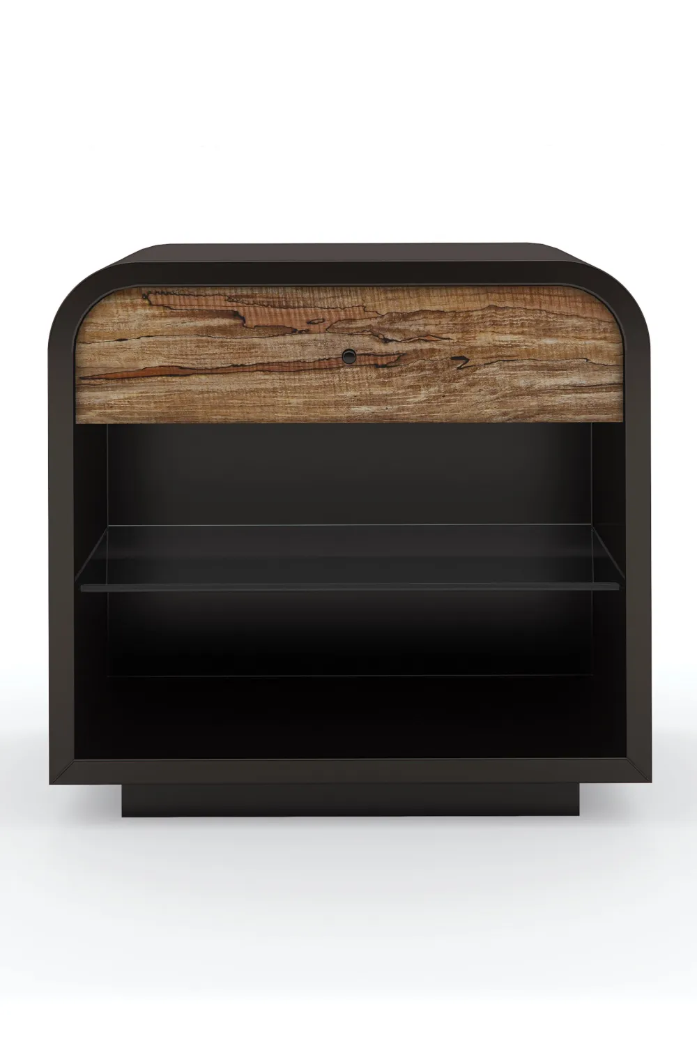 Dark Brown Modern Nightstand | Caracole Excess Knot