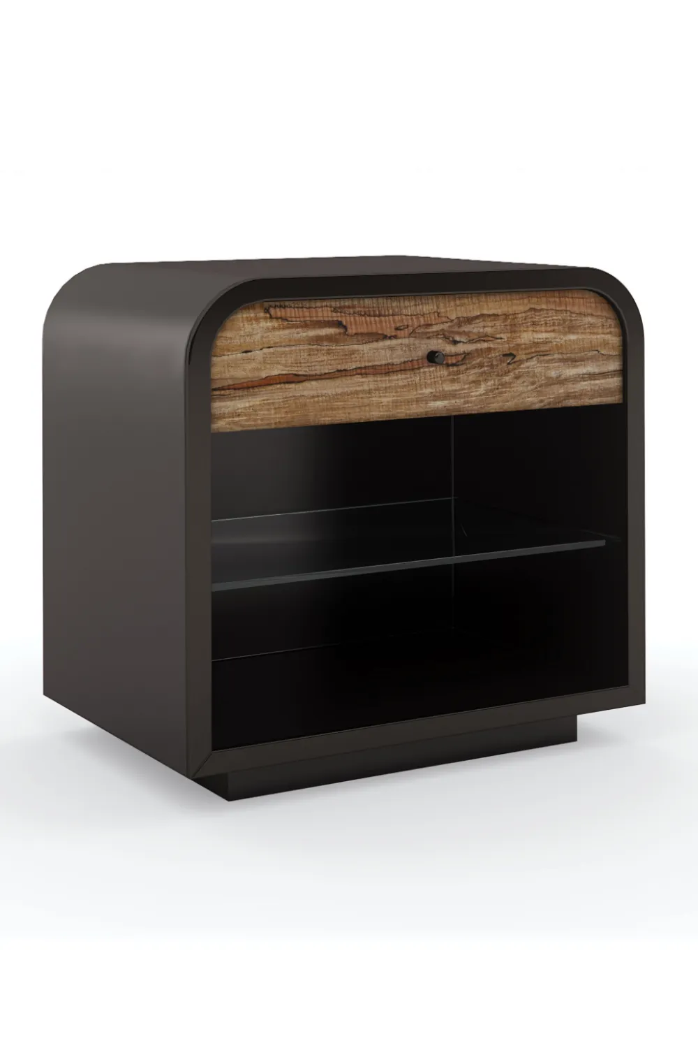 Dark Brown Modern Nightstand | Caracole Excess Knot