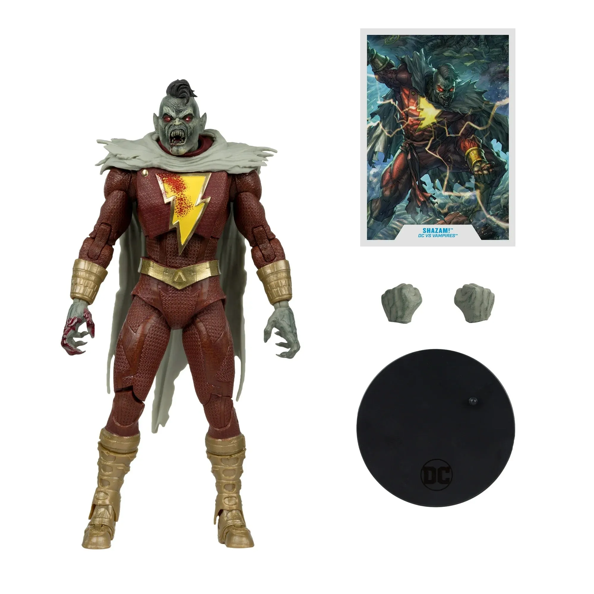 DC Multiverse Shazam (DC vs Vampires) Gold Label 7" Inch Scale Action Figure - McFarlane Toys (Walmart Exclusive)