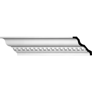 Dentil Crown Moulding, 3 1/4"H x 3 1/4"P x 4 3/8"F x 94 1/2"L