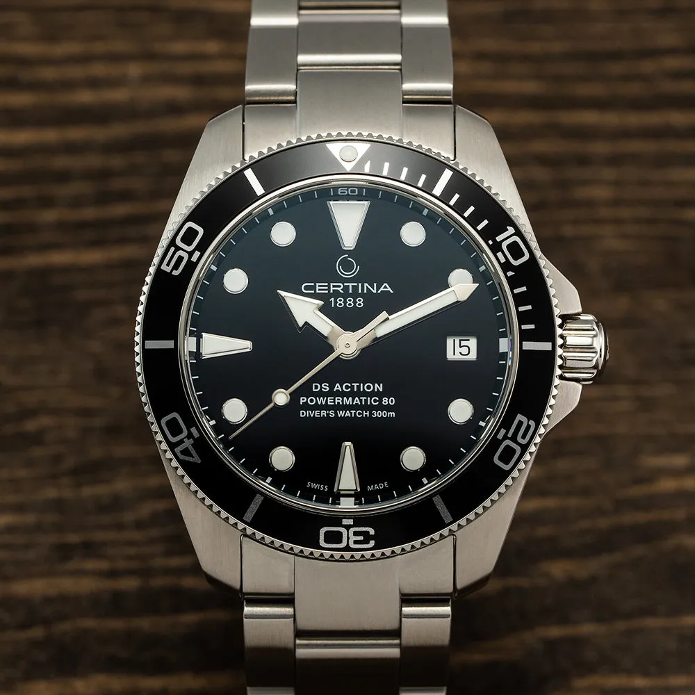 DS Action Diver Black Dial, 38mm