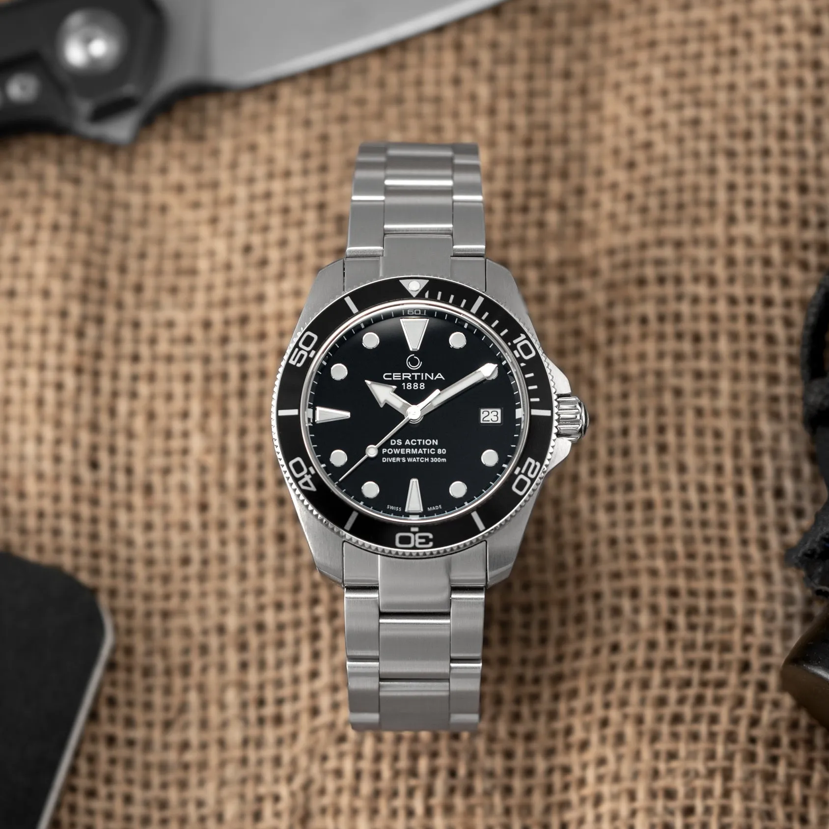 DS Action Diver Black Dial, 38mm