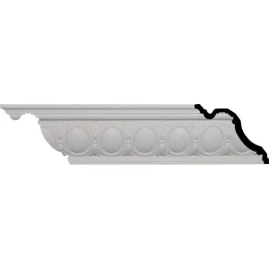 Egg and Dart Crown Moulding, 6 3/4"H x 7 3/4"P x 10 1/4"F x 94 1/2"L