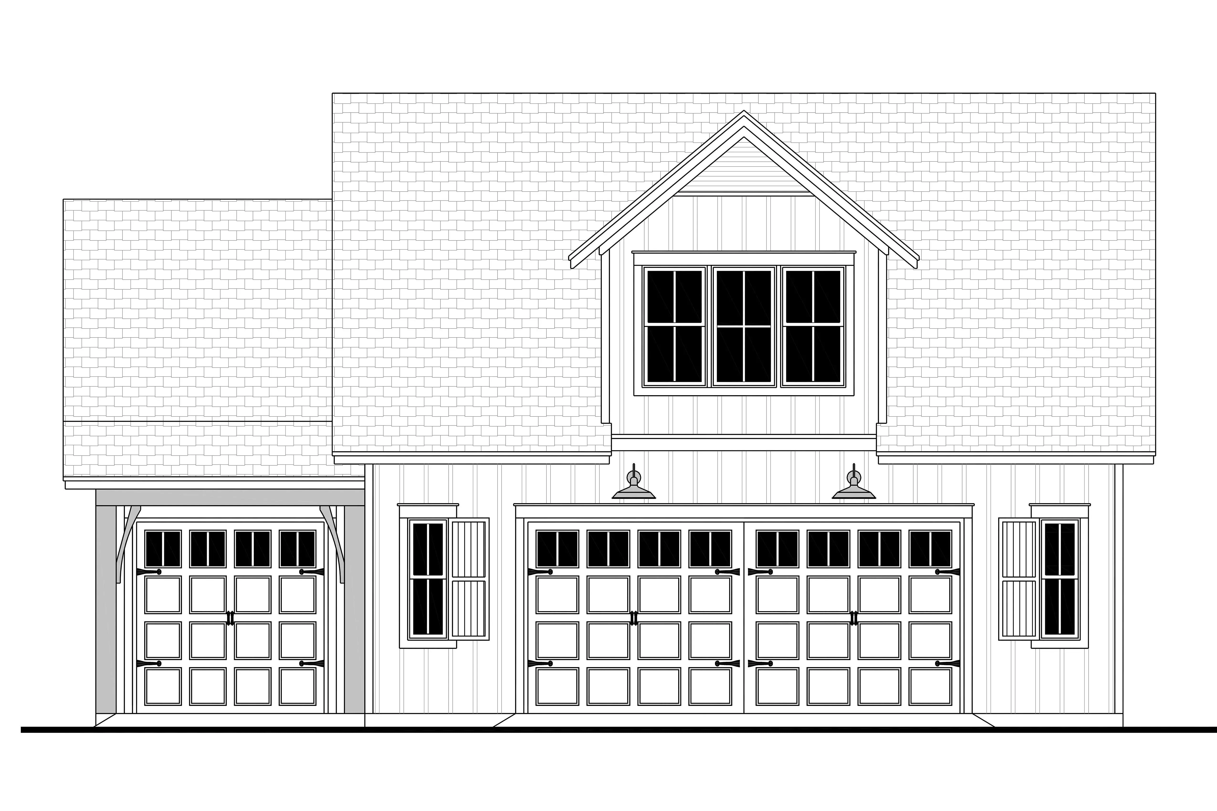 Functional Carriage House Plan with Spacious Garage and Cozy Living