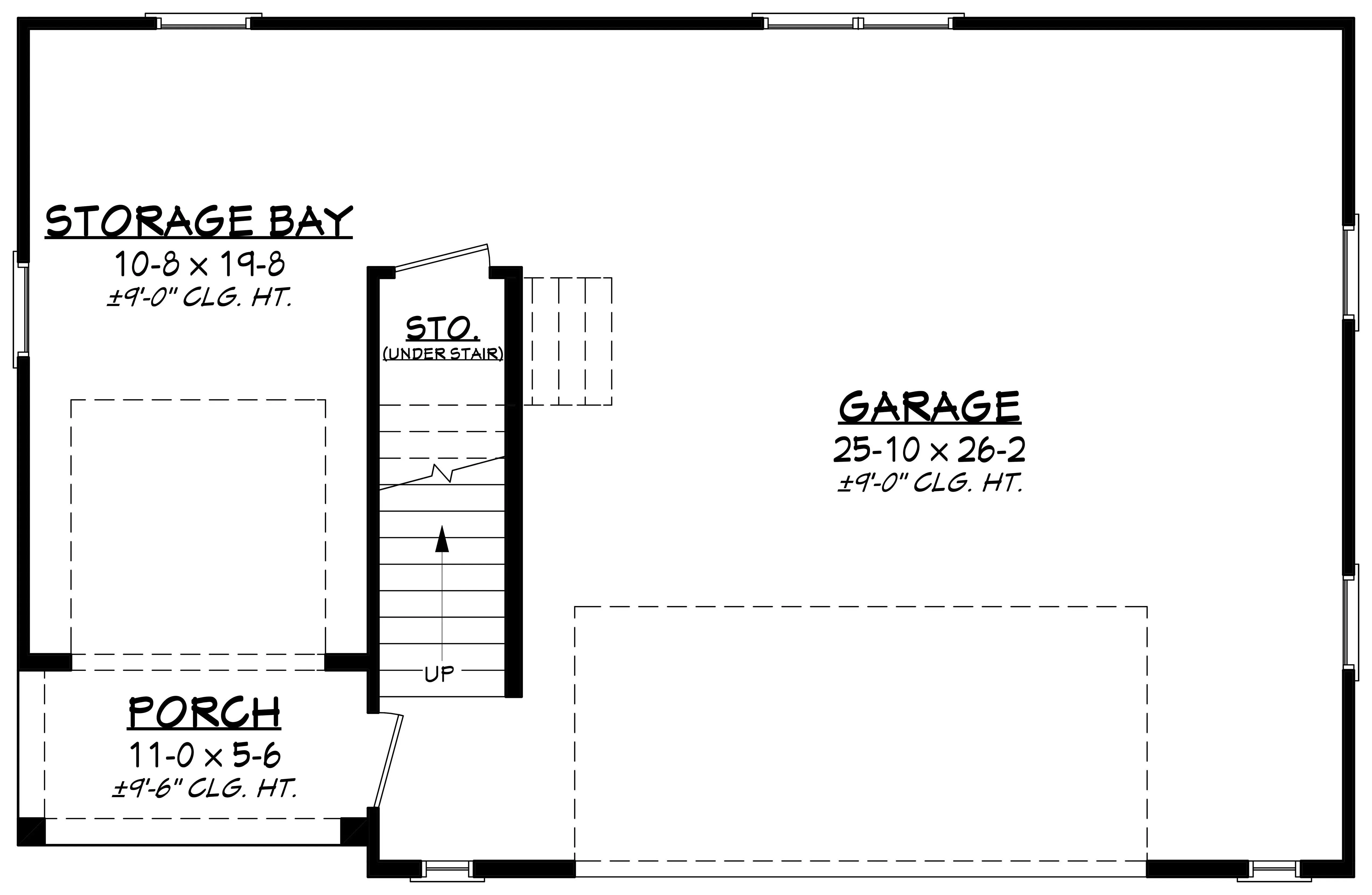 Functional Carriage House Plan with Spacious Garage and Cozy Living