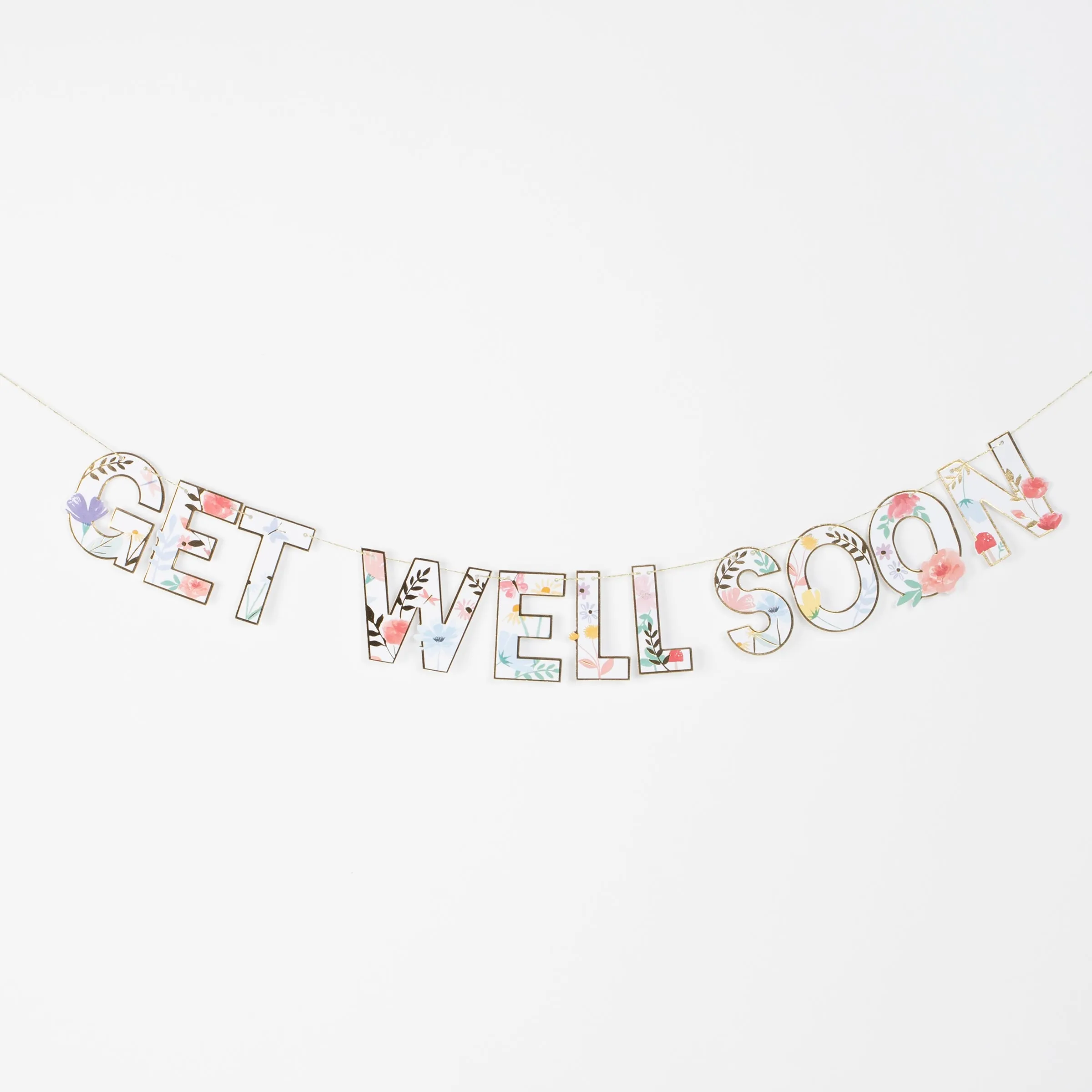 Get Well Soon Garland Card