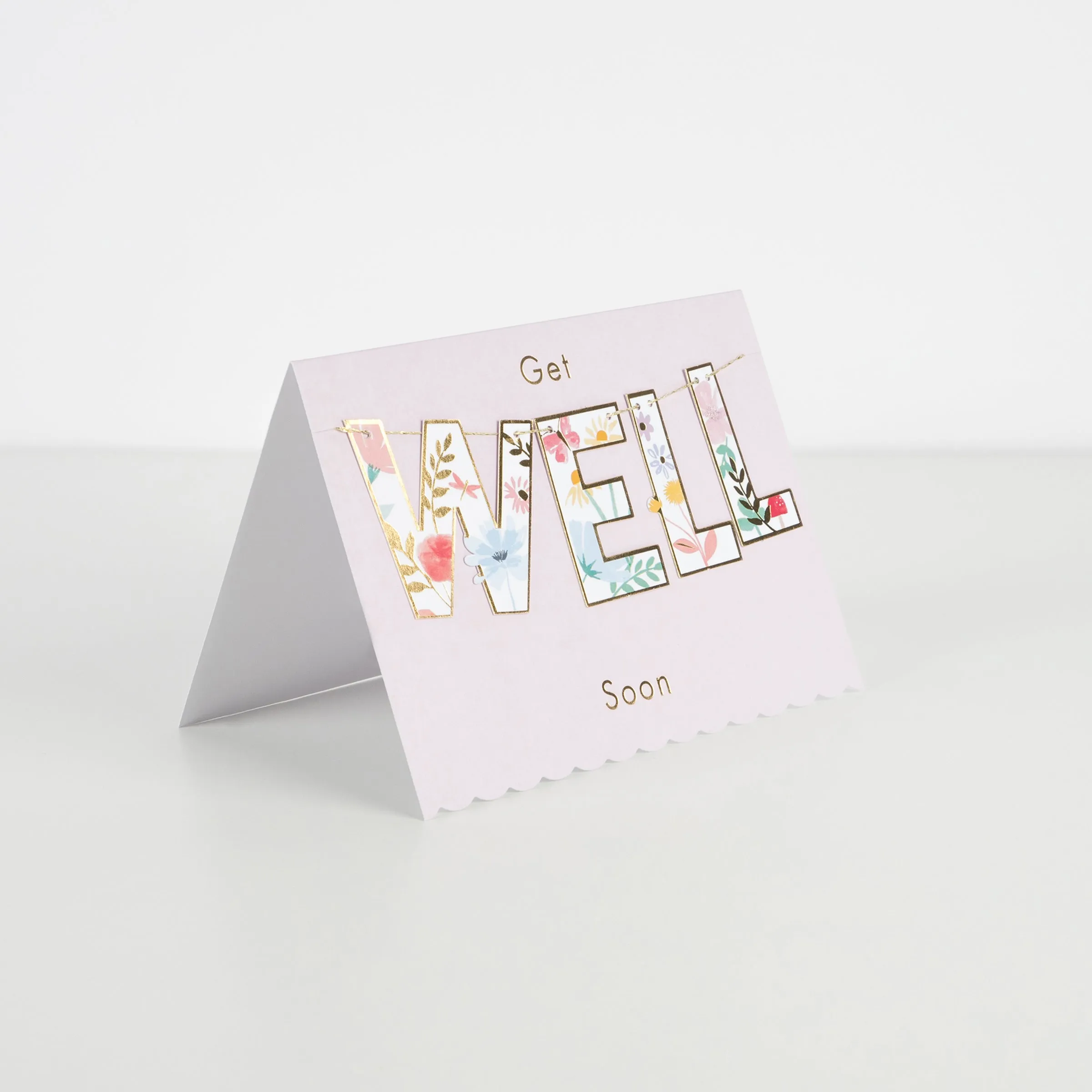 Get Well Soon Garland Card