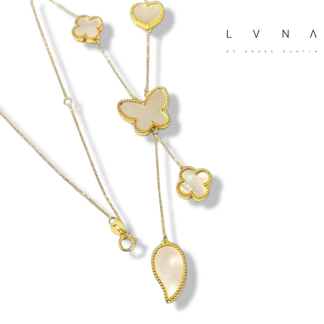 #GOLD2024 | 18K Golden Mixed Shape Station Necklace