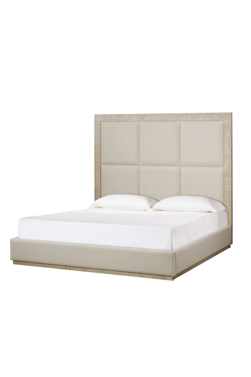 Ivory Textured Ash King Bed | Andrew Martin Raffles