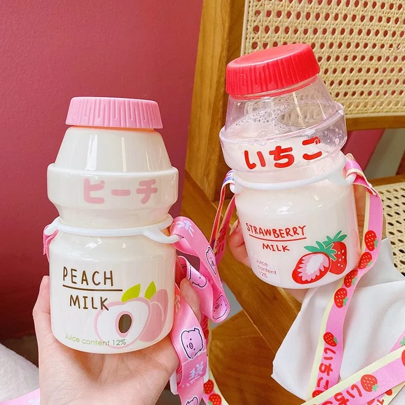 Kawaii Cute Fruity Milk Water Bottle