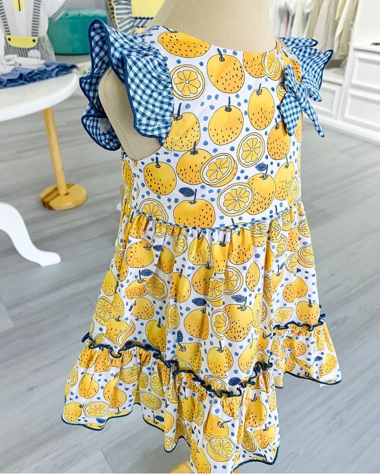 Lemons Baby Dress