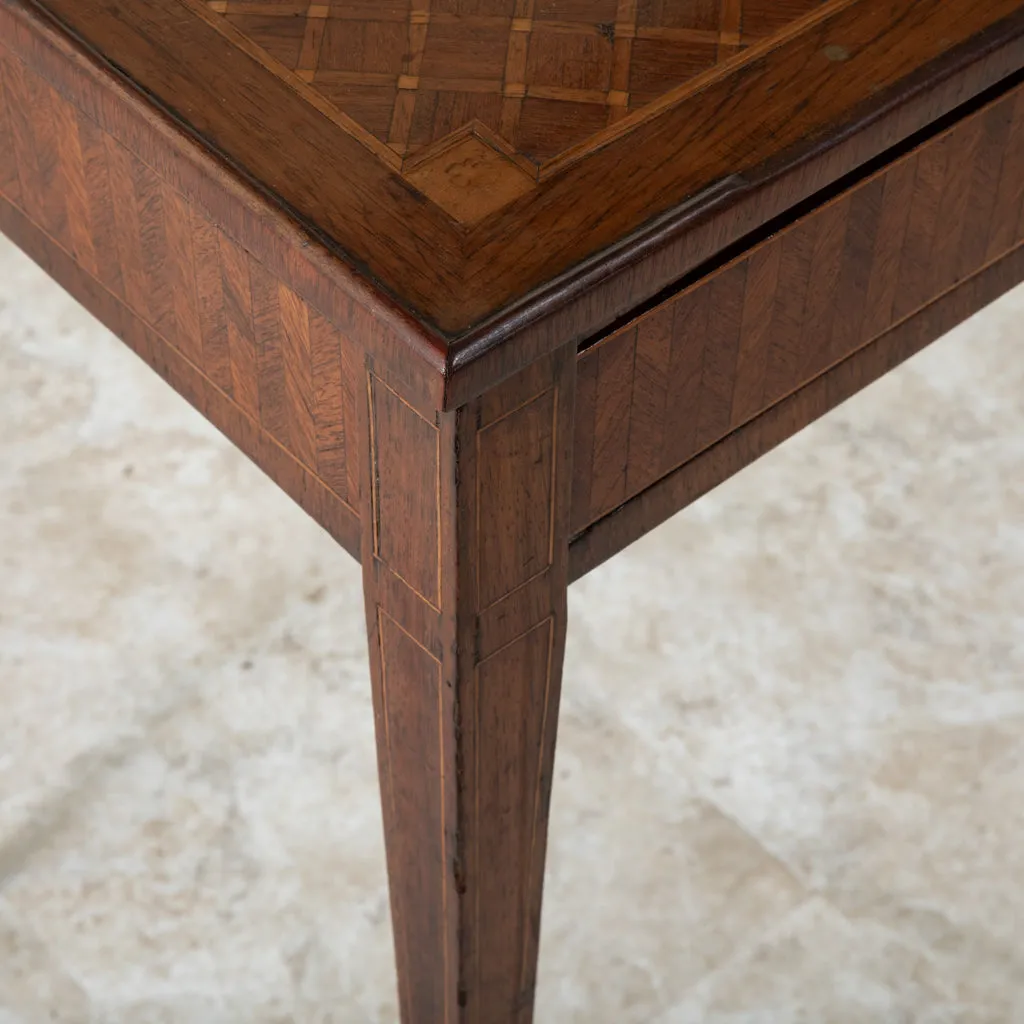 Marquetry Side Table