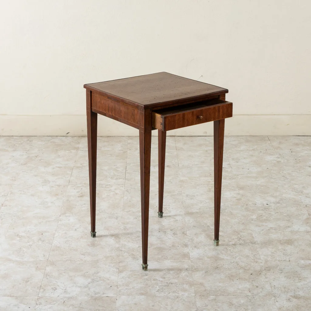 Marquetry Side Table