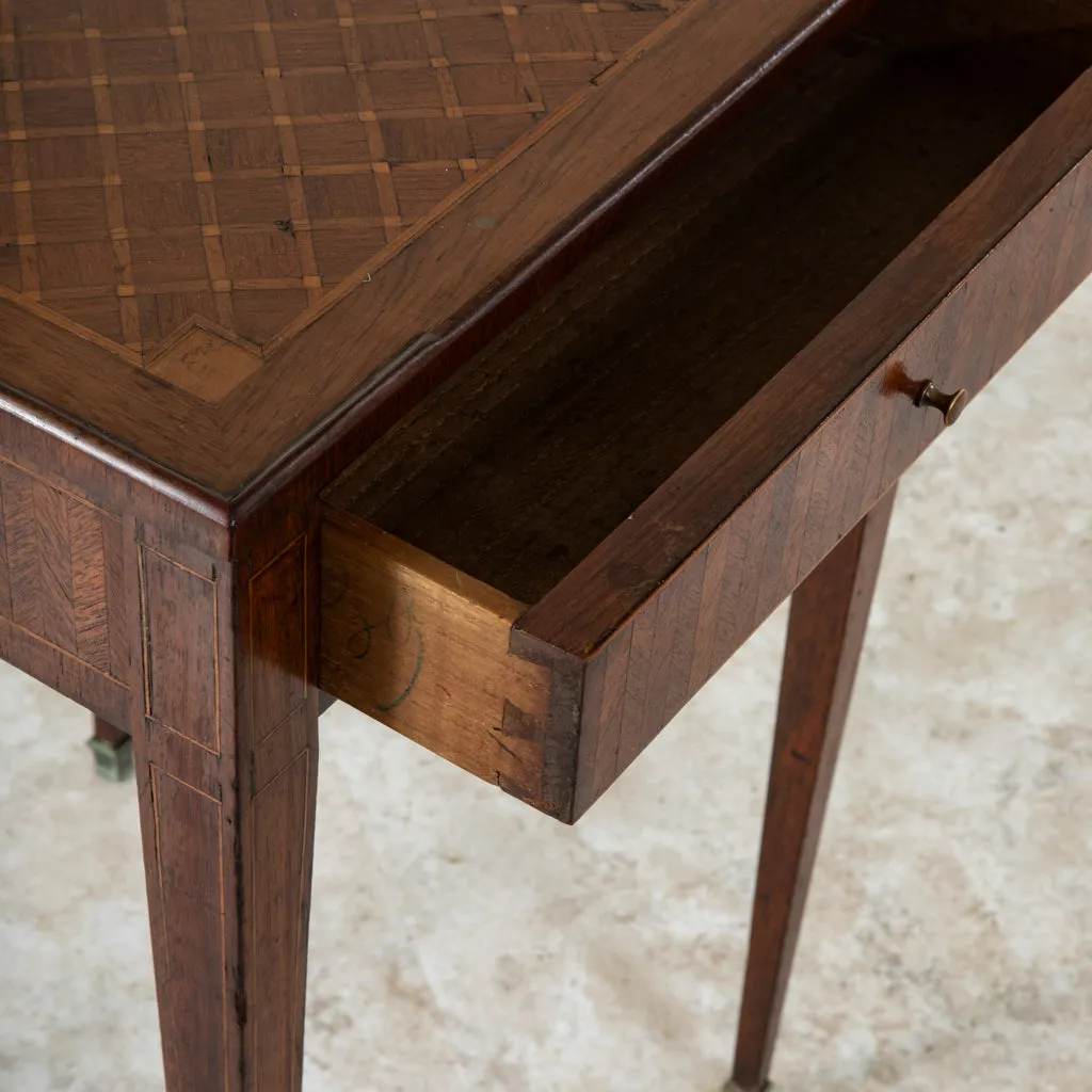 Marquetry Side Table