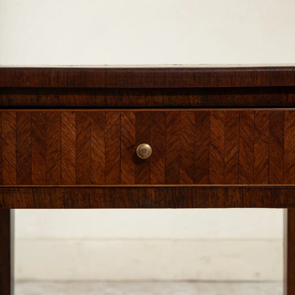 Marquetry Side Table