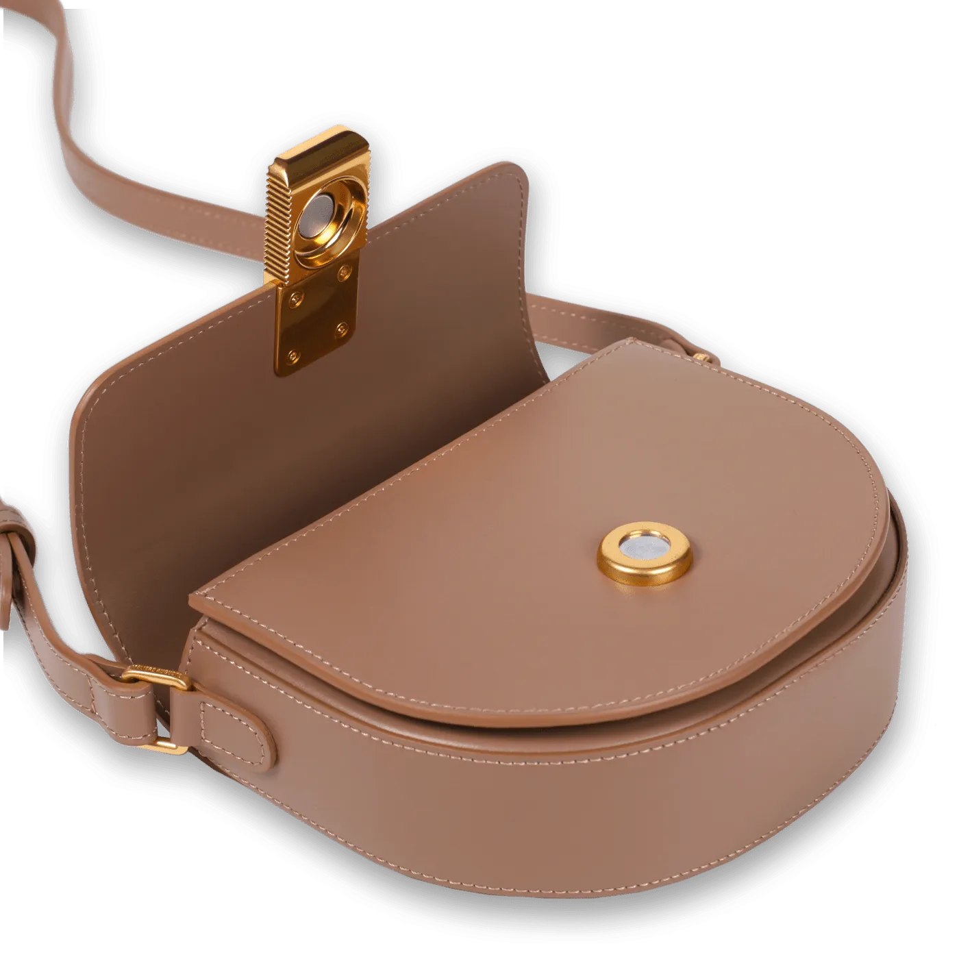 Mini Sully Gold Edition - Cuir Box Taupe