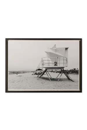 Monochrome Photographic Artwork | Andrew Martin Lifeguard Station