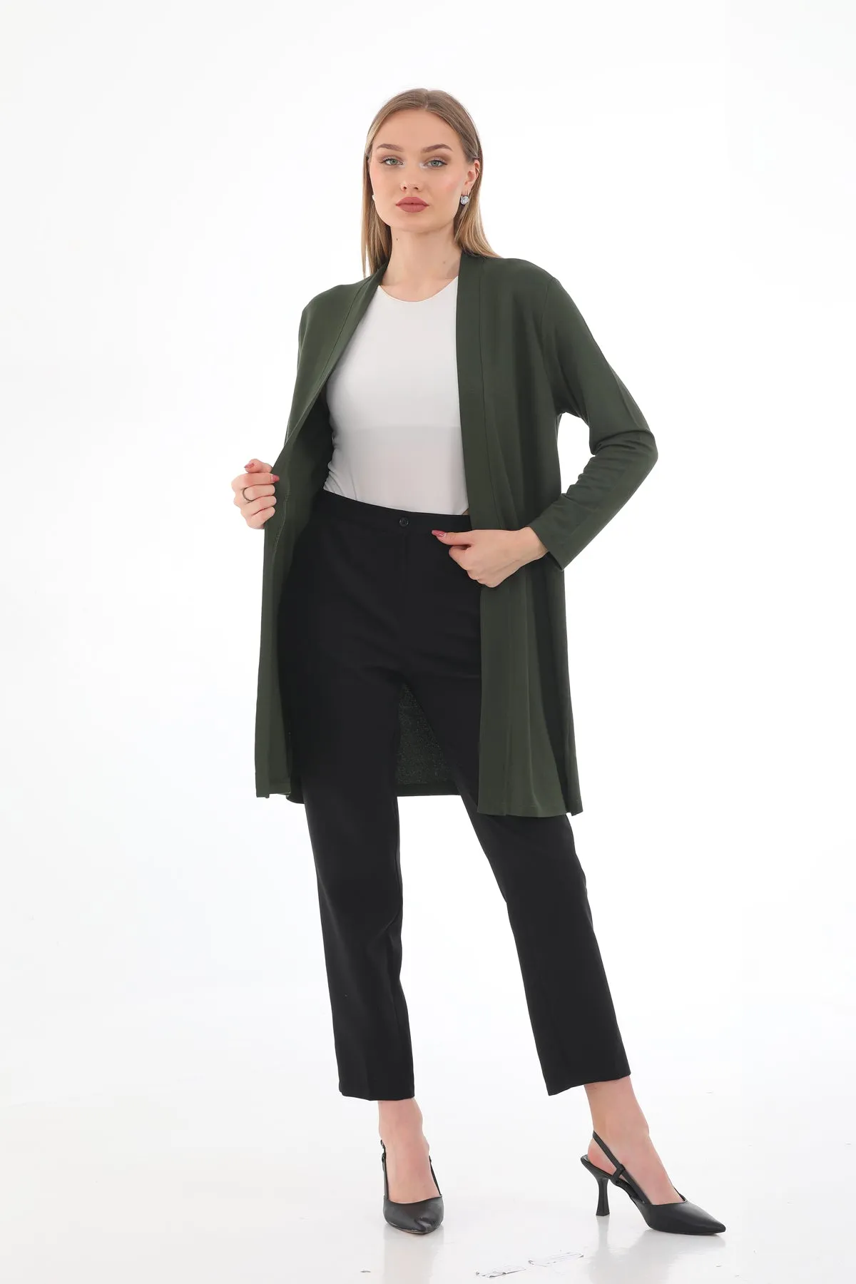 N&C 52206 Cardigan Khaki