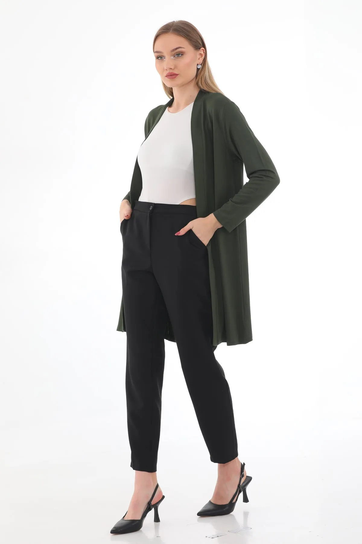 N&C 52206 Cardigan Khaki