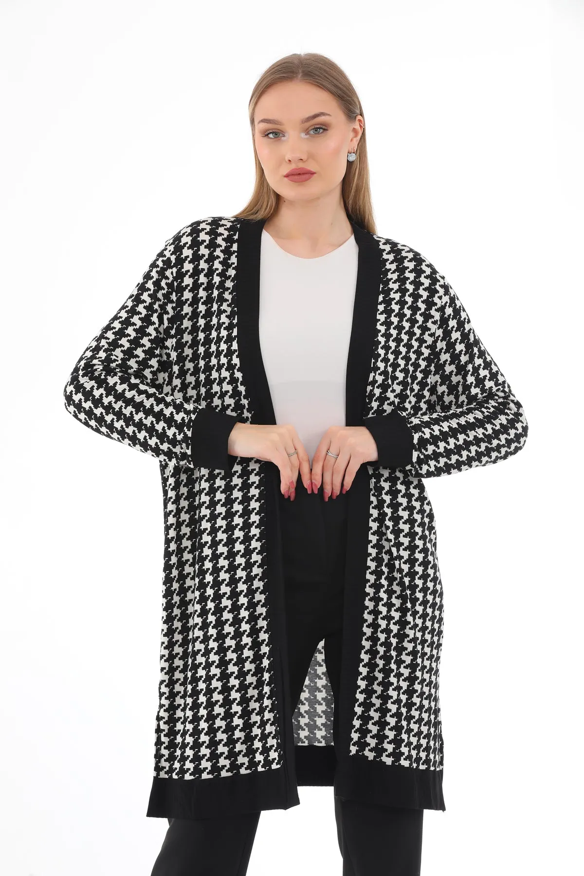 N&C 52833 Cardigan Black&White