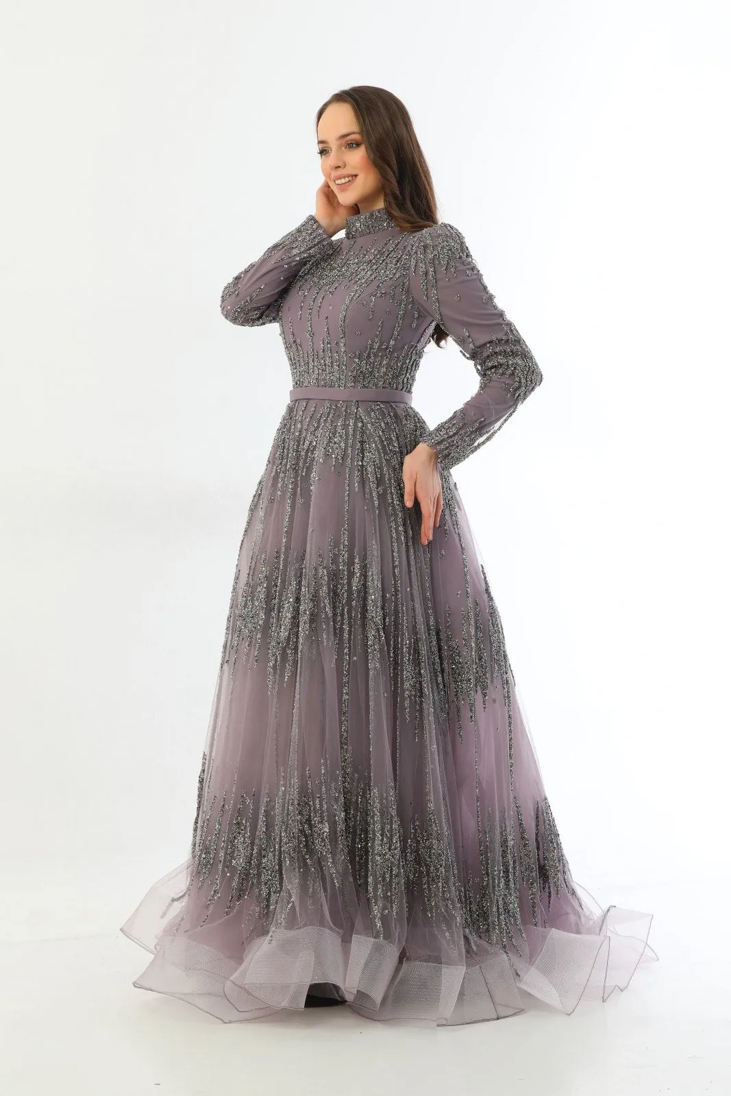 N&C Quinn Gown Purple