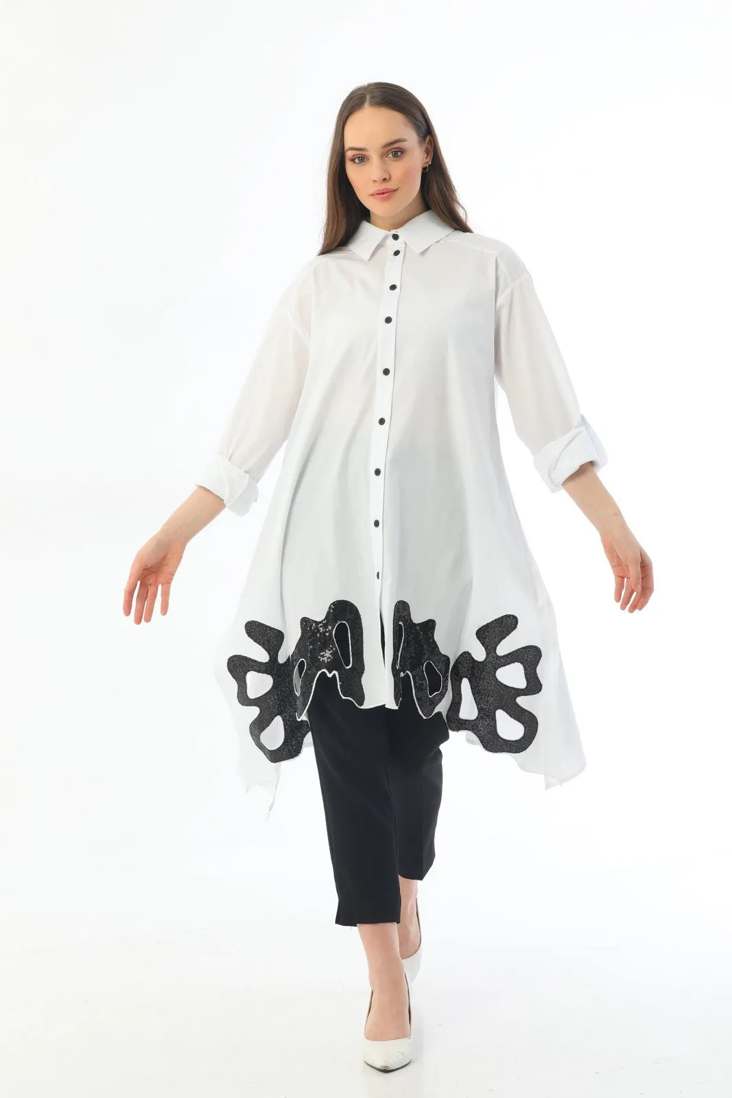 N&C Wilma Tunic White